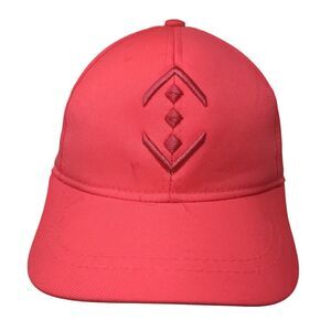 Ola Slideback Hat Pink One Size Adjustable Embroidered Vented Holes 6 Panel